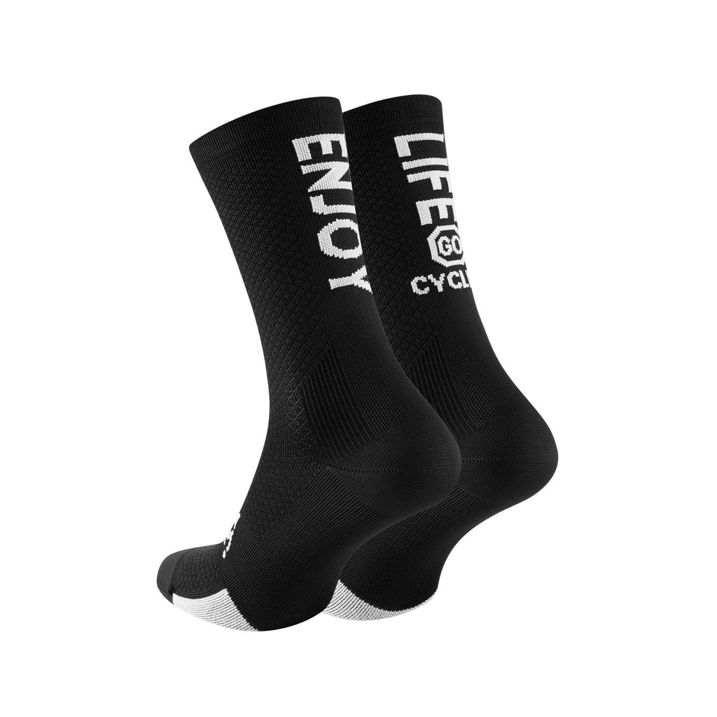 Enjoy Life Go Cycling Socks - Black - 2019