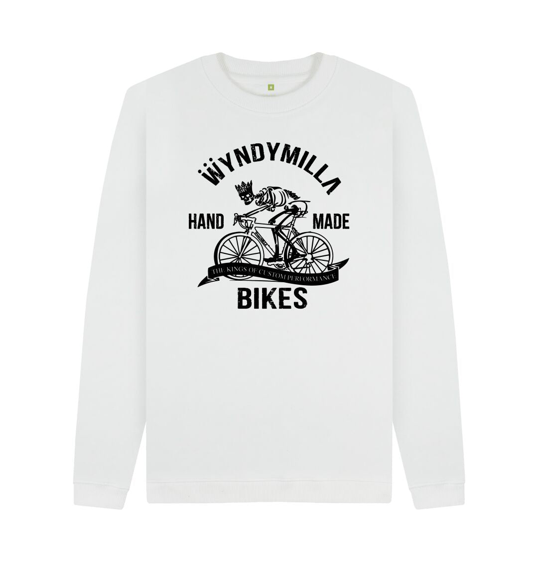 White 'Skeleton Bike'  Sweatshirt